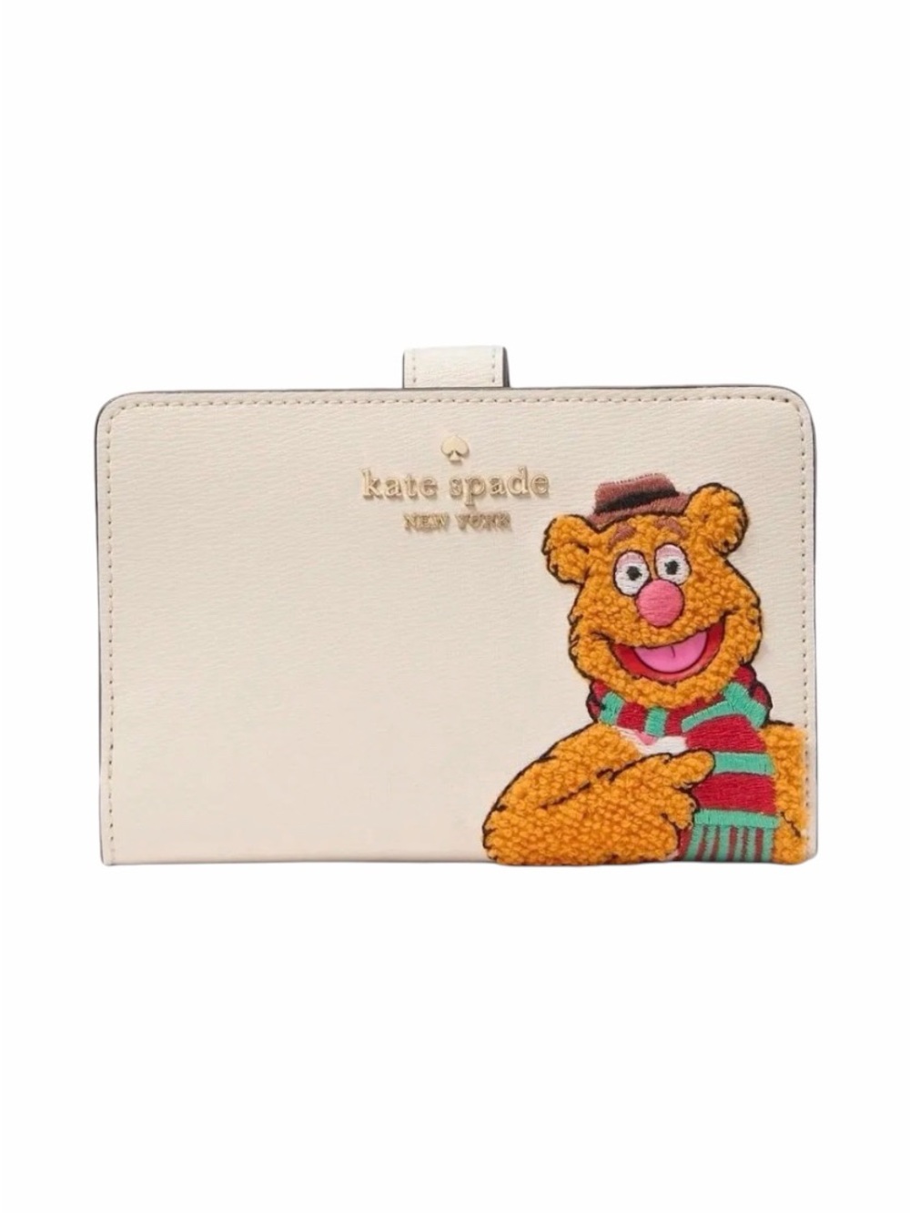 Kate Spade x Disney Muppets Medium Bifold Wallet With Fozzie Bear NWT